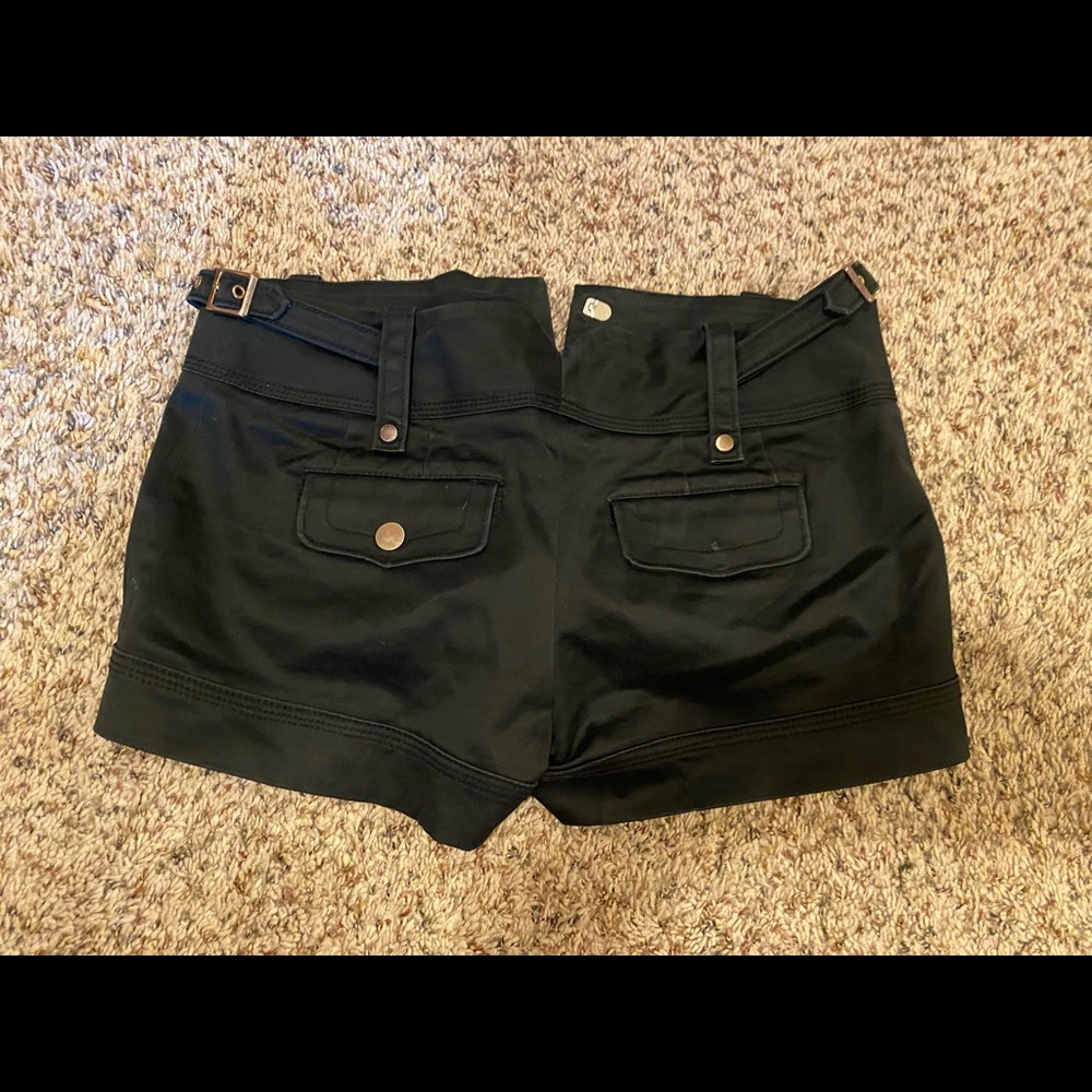 black shorts